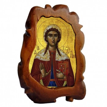 ΑΓΙΑ ΞΑΝΘΙΠΠΗ - Επιτραπέζια Κεραμική Εικονίτσα 