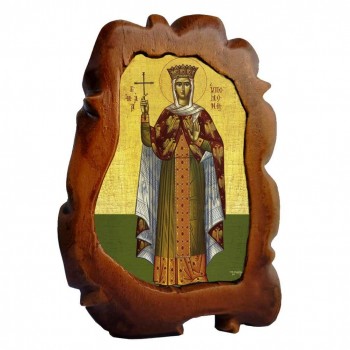 ΑΓΙΑ ΥΠΟΜΟΝΗ - Επιτραπέζια Κεραμική Εικονίτσα 