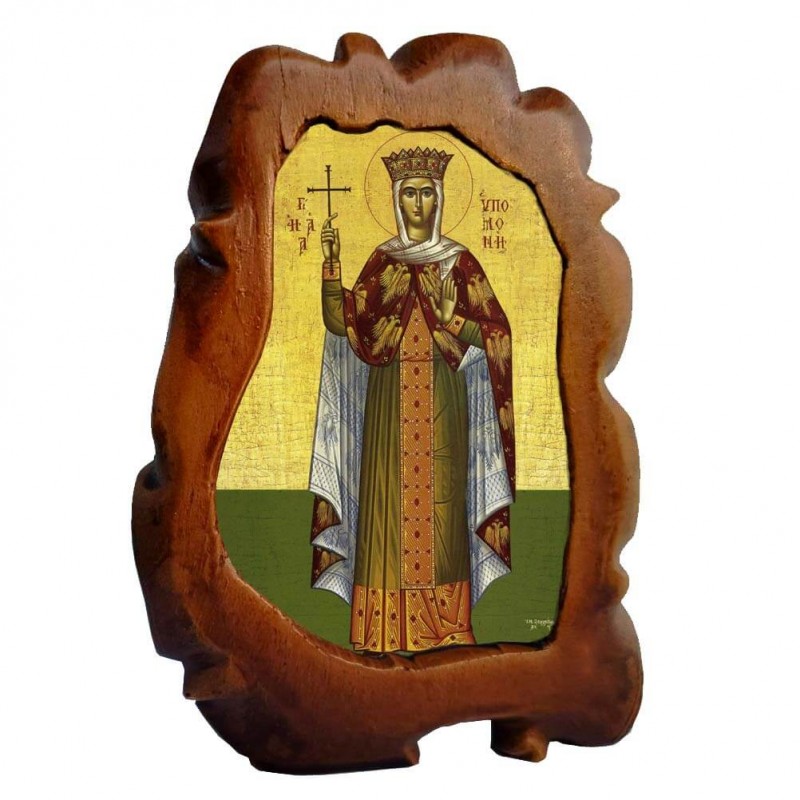 ΑΓΙΑ ΥΠΟΜΟΝΗ - Επιτραπέζια Κεραμική Εικονίτσα 