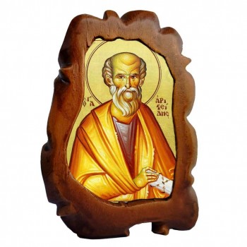 ΑΓΙΟΣ ΑΡΙΣΤΕΙΔΗΣ - Επιτραπέζια Κεραμική Εικονίτσα 