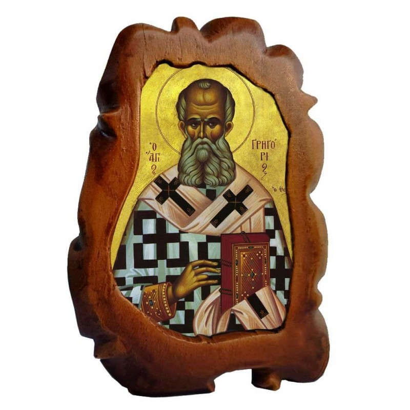 ΑΓΙΟΣ ΓΡΗΓΟΡΙΟΣ - Επιτραπέζια Κεραμική Εικονίτσα 