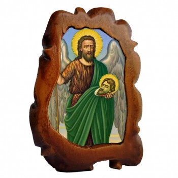 ΑΓΙΟΣ ΙΩΑΝΝΗΣ ΠΡΟΔΡΟΜΟΣ - Επιτραπέζια Κεραμική Εικονίτσα 
