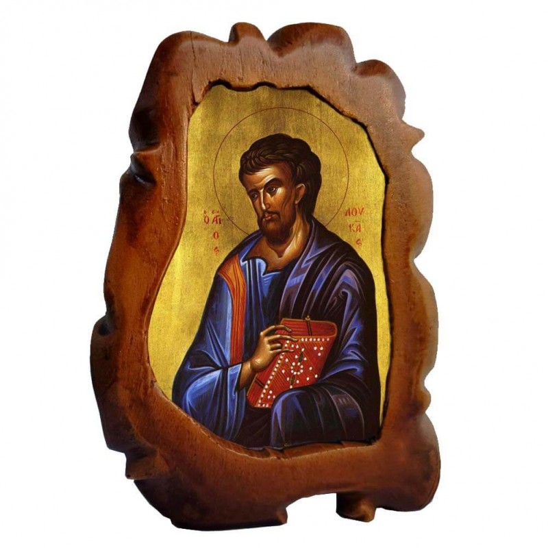 ΑΓΙΟΣ ΛΟΥΚΑΣ - Επιτραπέζια Κεραμική Εικονίτσα 