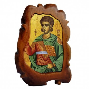 ΑΓΙΟΣ ΜΙΛΤΙΑΔΗΣ - Επιτραπέζια Κεραμική Εικονίτσα 