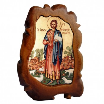 ΑΓΙΟΣ ΘΕΜΙΣΤΟΚΛΗΣ - Επιτραπέζια Κεραμική Εικονίτσα 