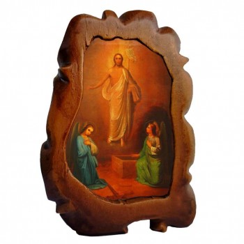 ΑΝΑΣΤΑΣΗ ΧΡΙΣΤΟΥ - Επιτραπέζια Κεραμική Εικονίτσα 