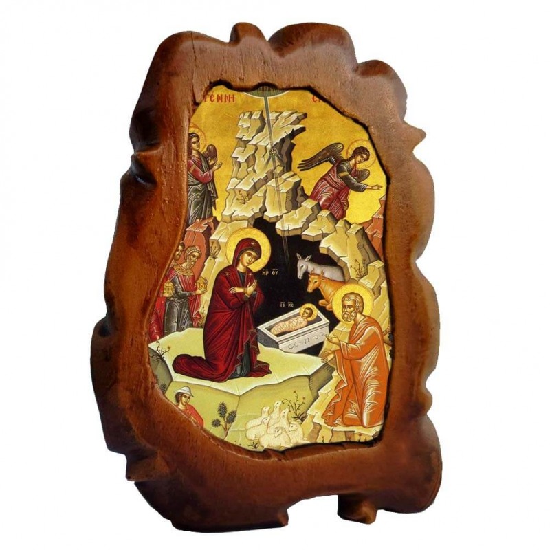 ΓΕΝΝΗΣΗ ΧΡΙΣΤΟΥ - Επιτραπέζια Κεραμική Εικονίτσα 