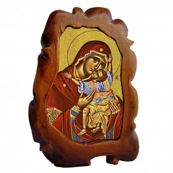 ΠΑΝΑΓΙΑ ΓΛΥΚΟΦΙΛΟΥΣΑ - Επιτραπέζια Κεραμική Εικονίτσα 