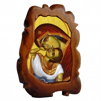 ΠΑΝΑΓΙΑ ΓΛΥΚΟΦΙΛΟΥΣΑ - Επιτραπέζια Κεραμική Εικονίτσα 