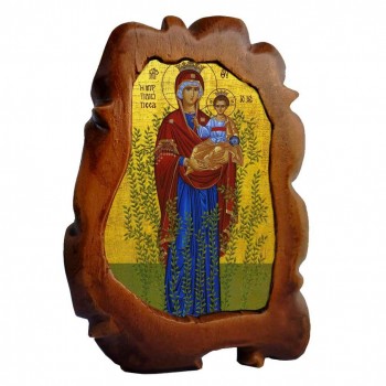 ΠΑΝΑΓΙΑ ΜΥΡΤΙΔΙΩΤΙΣΣΑ - Επιτραπέζια Κεραμική Εικονίτσα 
