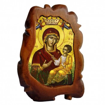 ΠΑΝΑΓΙΑ ΜΥΡΤΙΔΙΩΤΙΣΣΑ - Επιτραπέζια Κεραμική Εικονίτσα 