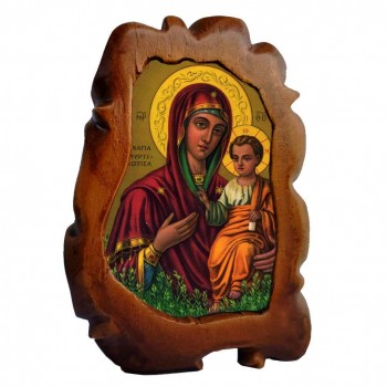 ΠΑΝΑΓΙΑ ΜΥΡΤΙΔΙΩΤΙΣΣΑ - Επιτραπέζια Κεραμική Εικονίτσα 