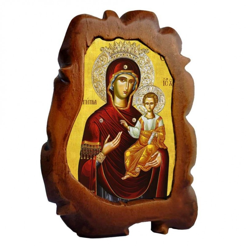 ΠΑΝΑΓΙΑ ΟΔΗΓΗΤΡΙΑ - Επιτραπέζια Κεραμική Εικονίτσα 