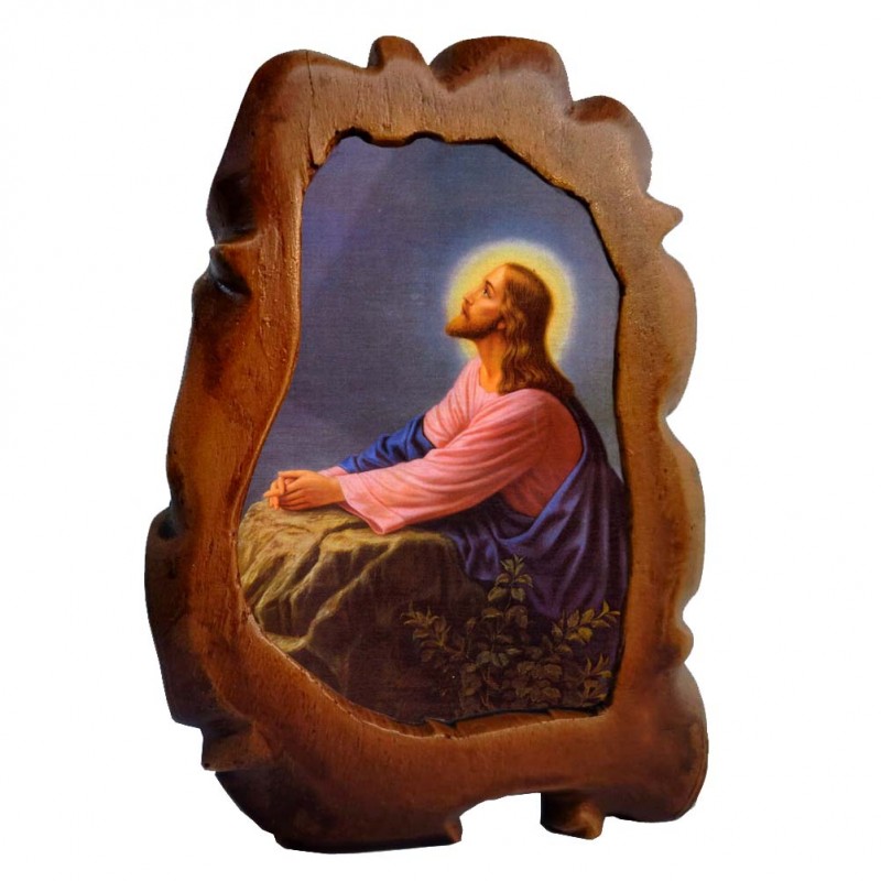 ΙΗΣΟΥΣ ΧΡΙΣΤΟΣ ΠΡΟΣΕΥΧΟΜΕΝΟΣ - Επιτραπέζια Κεραμική Εικονίτσα 