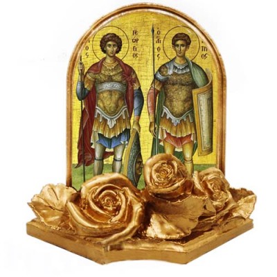 ΑΓΙΟΙ ΓΕΩΡΓΙΟΣ & ΔΗΜΗΤΡΙΟΣ  – Εικονίδιο Μινιατούρα 
