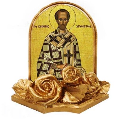 ΑΓΙΟΣ ΙΩΑΝΝΗΣ ΧΡΥΣΟΣΤΟΜΟΣ – Εικονίδιο Μινιατούρα 