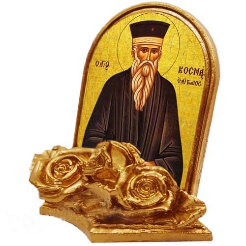 ΑΓΙΟΣ ΚΟΣΜΑΣ ο Αιτωλός – Εικονίδιο Μινιατούρα 