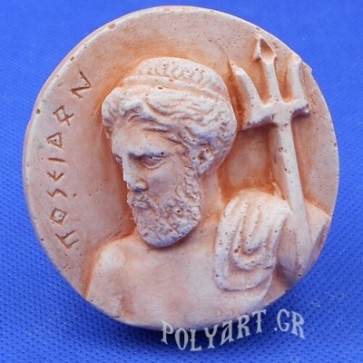 Ποσειδών - Στρογγυλό Μαγνητάκι ψυγείου