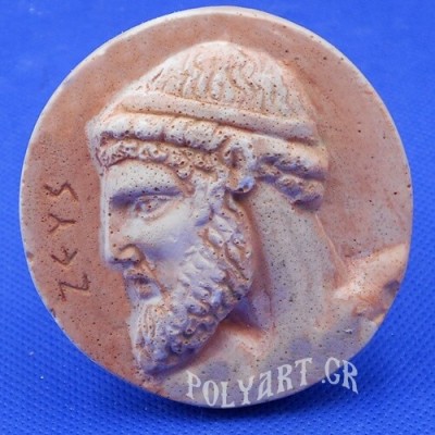 Δίας ή Ζευς - Στρογγυλό Μαγνητάκι ψυγείου