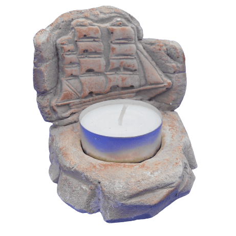 Ιστιοφόρο Μινιατούρα - Κηροπήγιο Ρεσώ