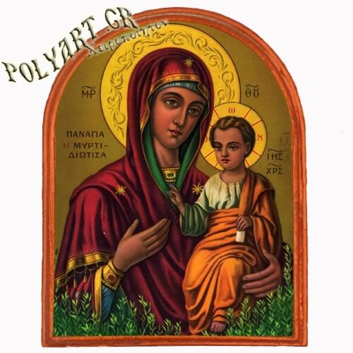 ΠΑΝΑΓΙΑ ΜΥΡΤΙΔΙΩΤΙΣΣΑ - Μαγνητάκι Ψυγείου Αψίδα 