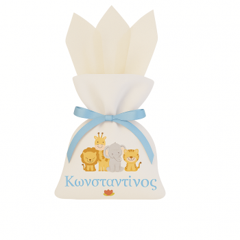 ΖΩΑΚΙΑ - Εκτυπώσιμη Μπομπονιέρα Πουγκί