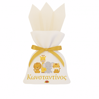 ΖΩΑΚΙΑ - Εκτυπώσιμη Μπομπονιέρα Πουγκί