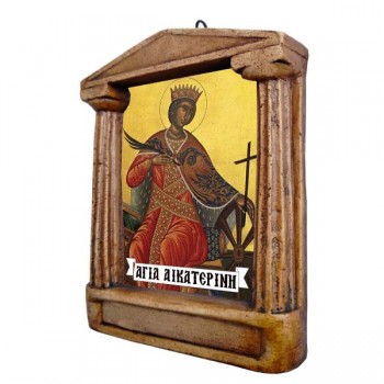 Αγία Αικατερίνη - Εικόνισμα με Κίονες