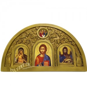Εικονοστάσια Οβάλ Τρίπτυχα 42cm