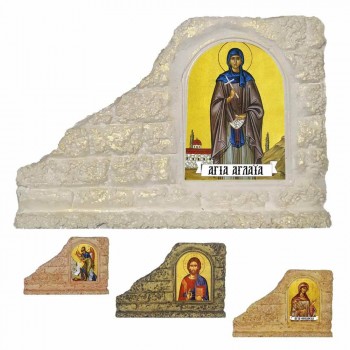 ΑΓΙΑ ΑΓΛΑΪΑ - Επιτραπέζια Κεραμική Εικονίτσα για Μπομπονιέρα