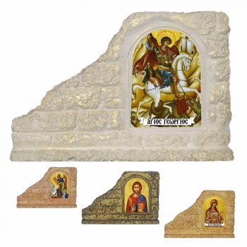 ΑΓΙΟΣ ΓΕΩΡΓΙΟΣ - Επιτραπέζια Κεραμική Εικονίτσα για Μπομπονιέρα