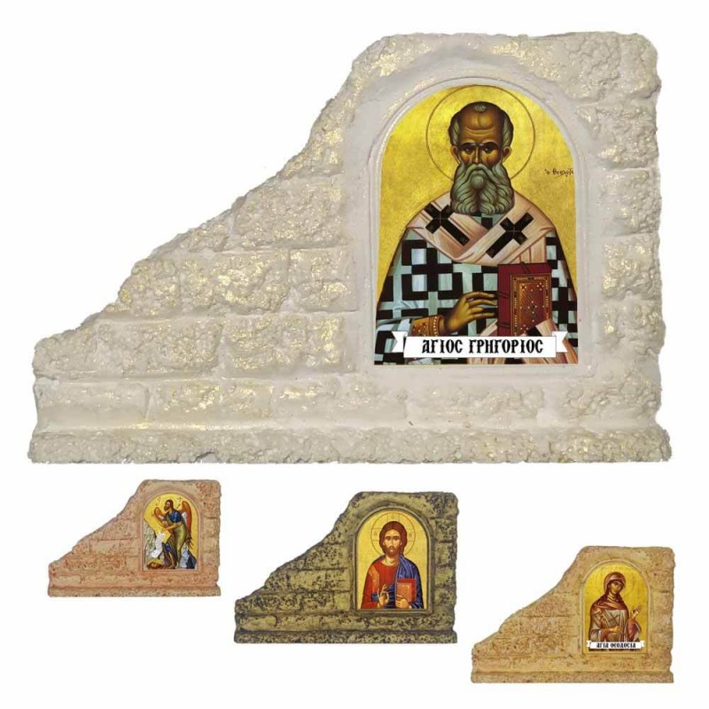 ΑΓΙΟΣ ΓΡΗΓΟΡΙΟΣ - Επιτραπέζια Κεραμική Εικονίτσα για Μπομπονιέρα
