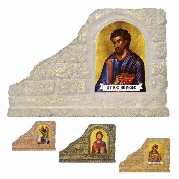 ΑΓΙΟΣ ΛΟΥΚΑΣ - Επιτραπέζια Κεραμική Εικονίτσα για Μπομπονιέρα