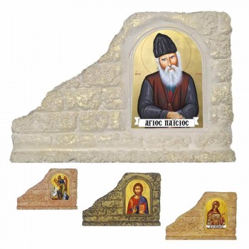 ΑΓΙΟΣ ΠΑΪΣΙΟΣ - Επιτραπέζια Κεραμική Εικονίτσα για Μπομπονιέρα