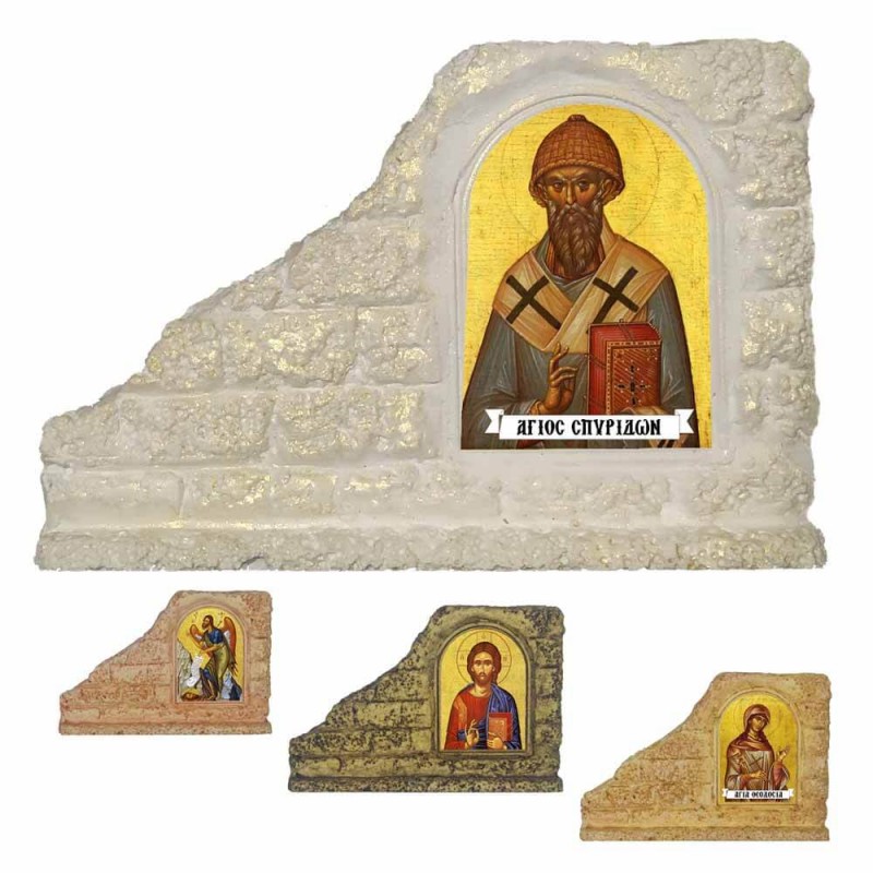 ΑΓΙΟΣ ΣΠΥΡΙΔΩΝ - Επιτραπέζια Κεραμική Εικονίτσα για Μπομπονιέρα