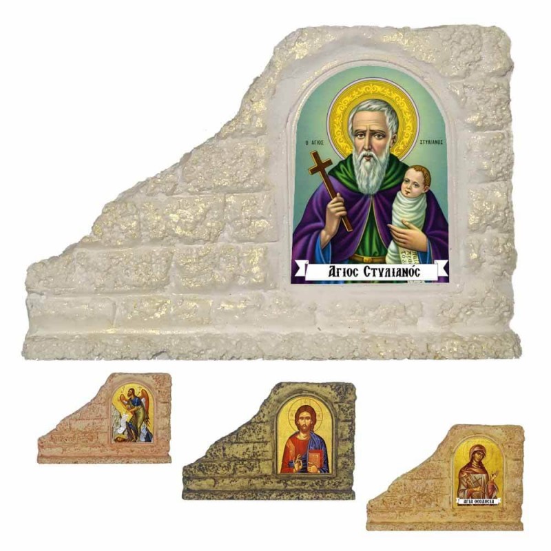 ΑΓΙΟΣ ΣΤΥΛΙΑΝΟΣ - Επιτραπέζια Κεραμική Εικονίτσα για Μπομπονιέρα