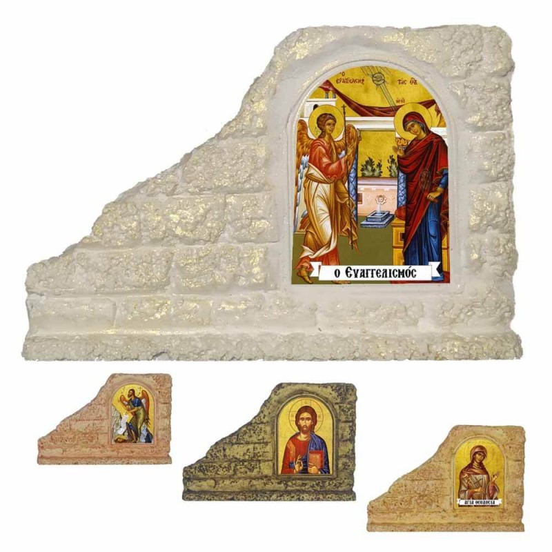 ΕΥΑΓΓΕΛΙΣΜΟΣ ΘΕΟΤΟΚΟΥ - Επιτραπέζια Κεραμική Εικονίτσα για Μπομπονιέρα