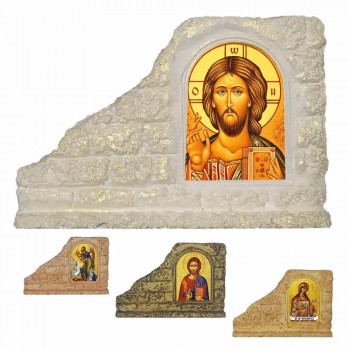 ΙΗΣΟΥΣ ΧΡΙΣΤΟΣ - Επιτραπέζια Κεραμική Εικονίτσα για Μπομπονιέρα