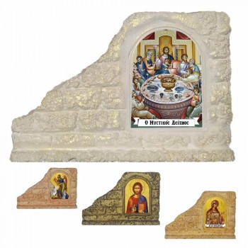 ΜΥΣΤΙΚΟΣ ΔΕΙΠΝΟΣ - Επιτραπέζια Κεραμική Εικονίτσα για Μπομπονιέρα