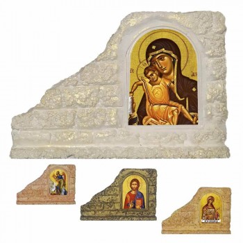 ΠΑΝΑΓΙΑ ΑΞΙΟΝ ΕΣΤΙ - Επιτραπέζια Κεραμική Εικονίτσα για Μπομπονιέρα