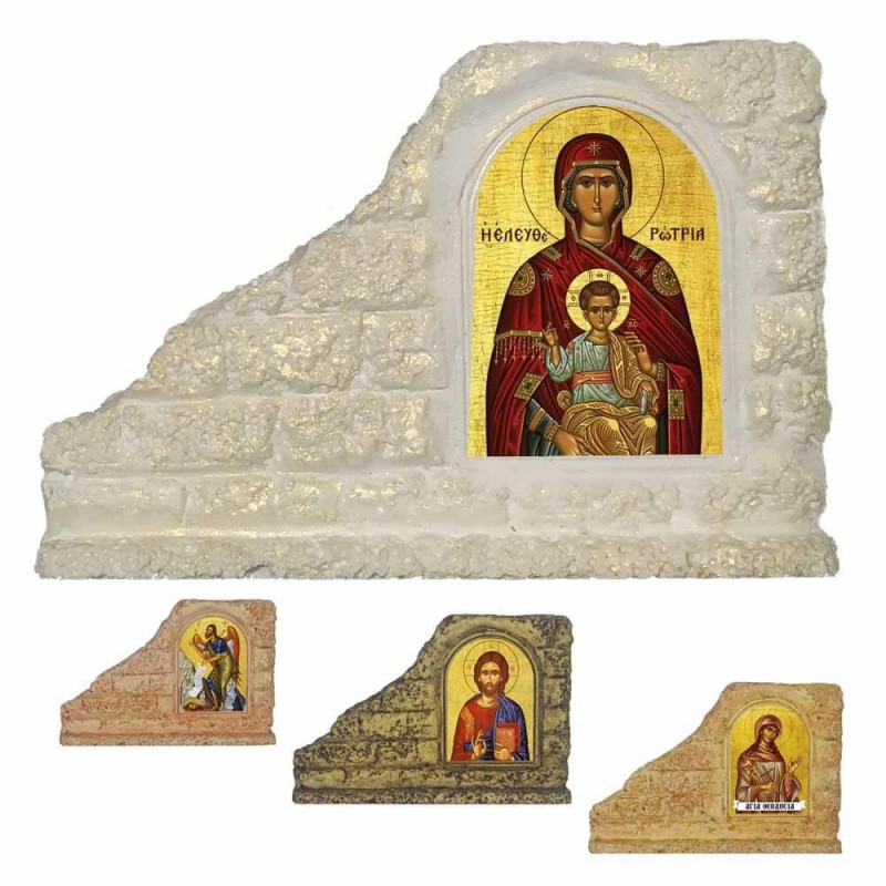 ΠΑΝΑΓΙΑ ΕΛΕΥΘΕΡΩΤΡΙΑ - Επιτραπέζια Κεραμική Εικονίτσα για Μπομπονιέρα