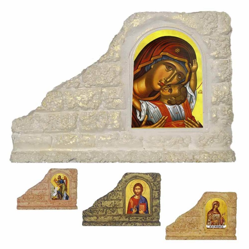 ΠΑΝΑΓΙΑ ΚΑΡΔΙΩΤΙΣΣΑ - Επιτραπέζια Κεραμική Εικονίτσα για Μπομπονιέρα