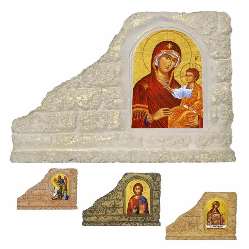 ΠΑΝΑΓΙΑ ΘΕΟΤΟΚΟΣ - Επιτραπέζια Κεραμική Εικονίτσα για Μπομπονιέρα