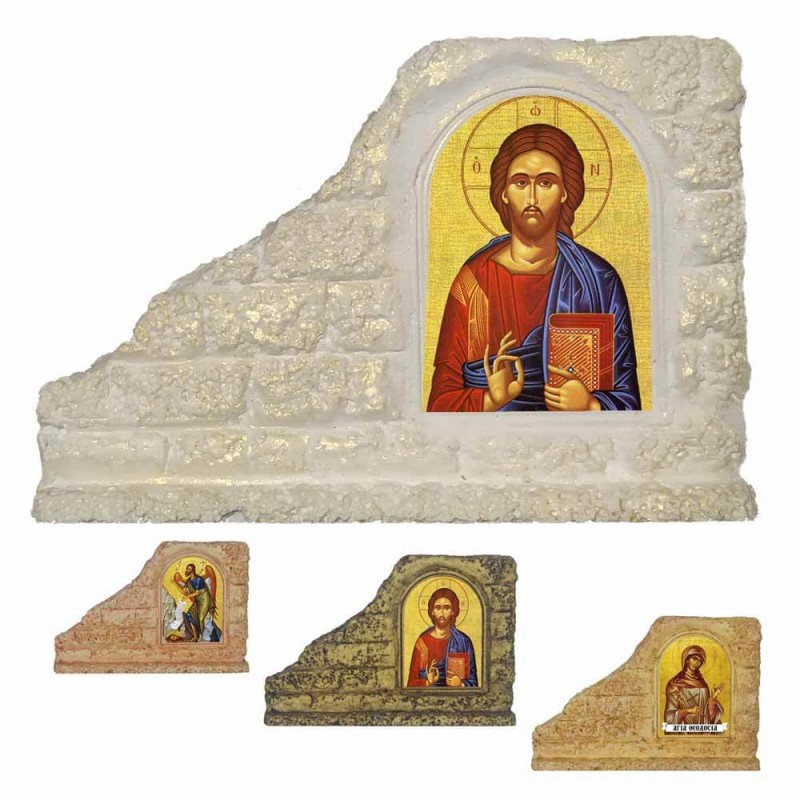 ΙΗΣΟΥΣ ΧΡΙΣΤΟΣ - Επιτραπέζια Κεραμική Εικονίτσα για Μπομπονιέρα