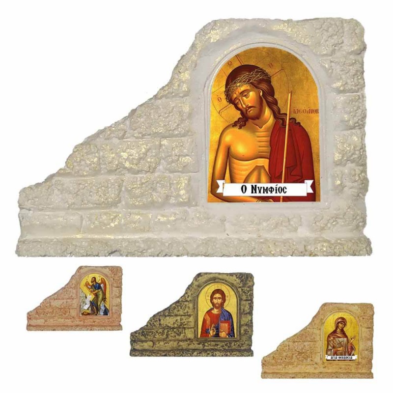 ΝΥΜΦΙΟΣ - Επιτραπέζια Κεραμική Εικονίτσα για Μπομπονιέρα