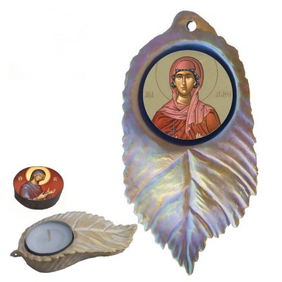 ΑΓΙΑ ΑΓΑΘΗ - Εικόνα σε Φύλλο με Ρεσώ