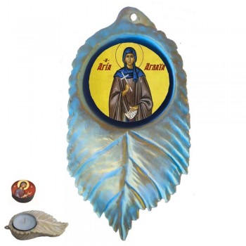 ΑΓΙΑ ΑΓΛΑΪΑ - Εικόνα σε Φύλλο με Ρεσώ