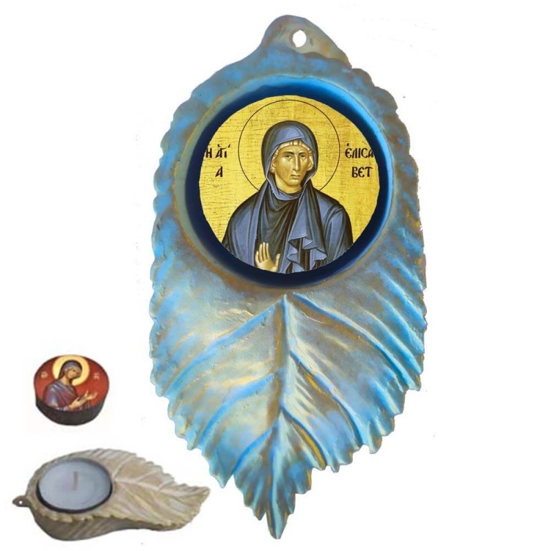 ΑΓΙΑ ΕΛΙΣΑΒΕΤ - Εικόνα σε Φύλλο με Ρεσώ