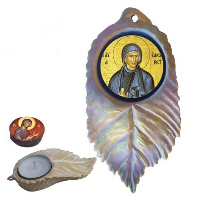 ΑΓΙΑ ΕΛΙΣΑΒΕΤ - Εικόνα σε Φύλλο με Ρεσώ