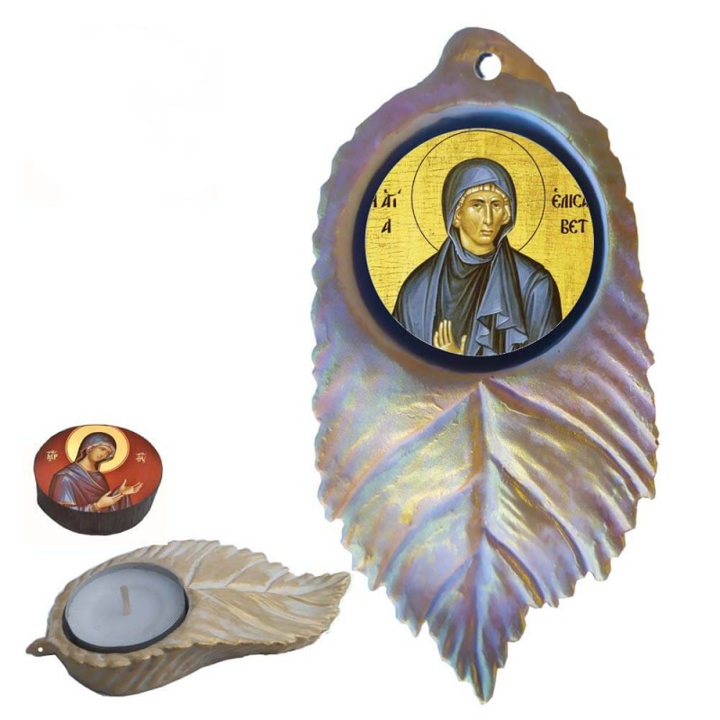 ΑΓΙΑ ΕΛΙΣΑΒΕΤ - Εικόνα σε Φύλλο με Ρεσώ